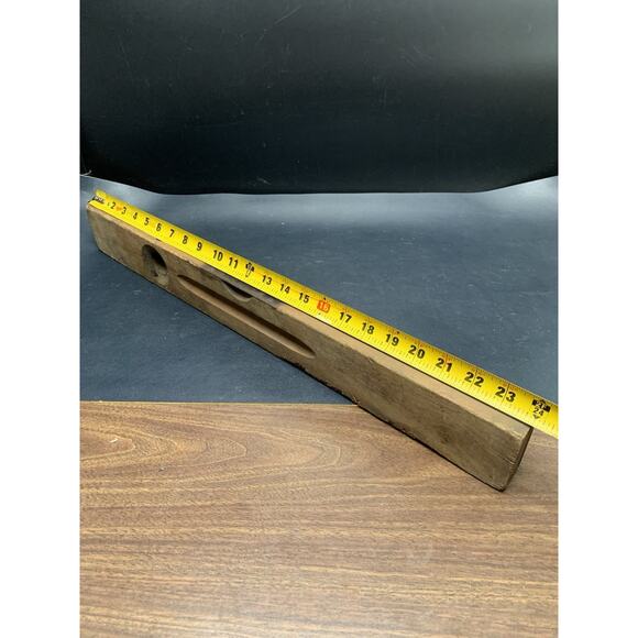 Vintage Stanley USA No. 0 Wood Level Double Bubble 24” - Picture 13 of 13